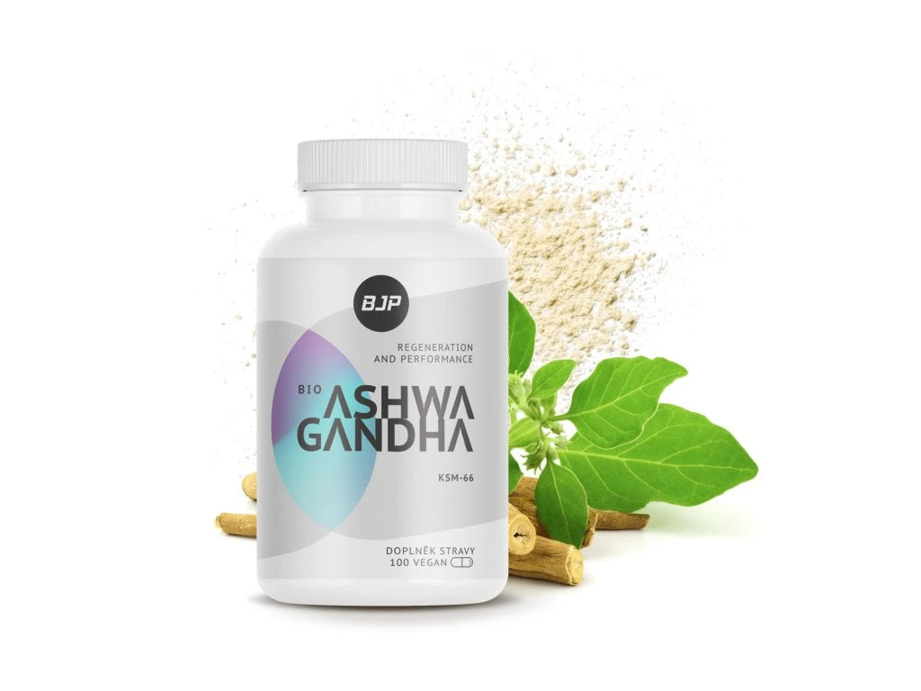 BJP Ashwagandha BIO KSM-66, 500 mg, 100 kapslí