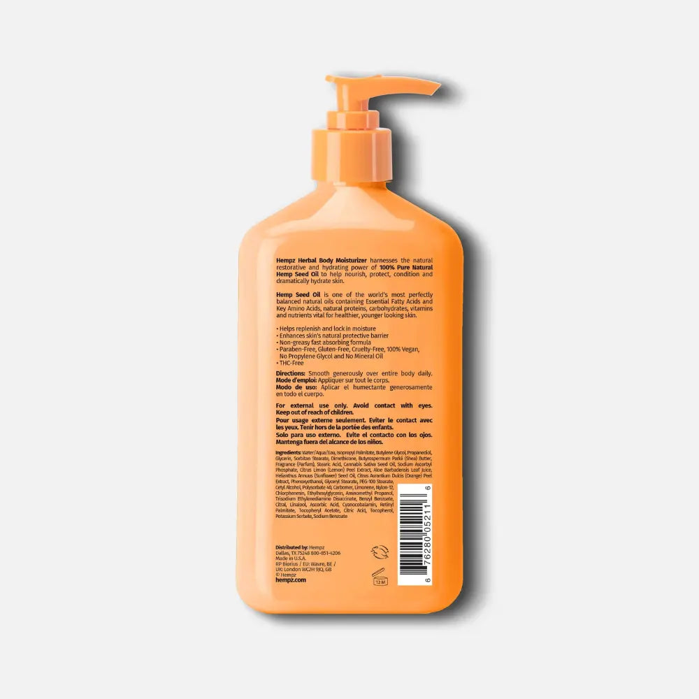 HEMPZ Hydratační tělový krém Citrus Blossom s vitaminem C - 500 ml